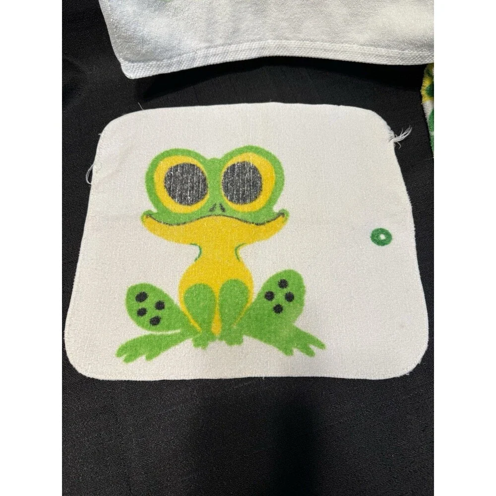 Vintage Frog Towel Bath Set Green Burlington Anita Wagenvoord